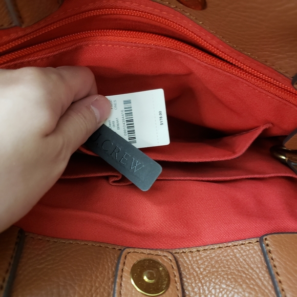 J. Crew Cognac Leather Tote - Picture 12 of 13